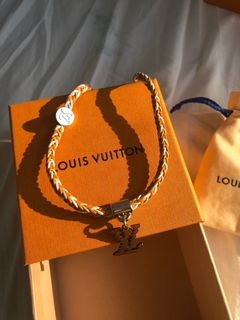Red Louis Vuitton Two-Tone Friendship Bracelet