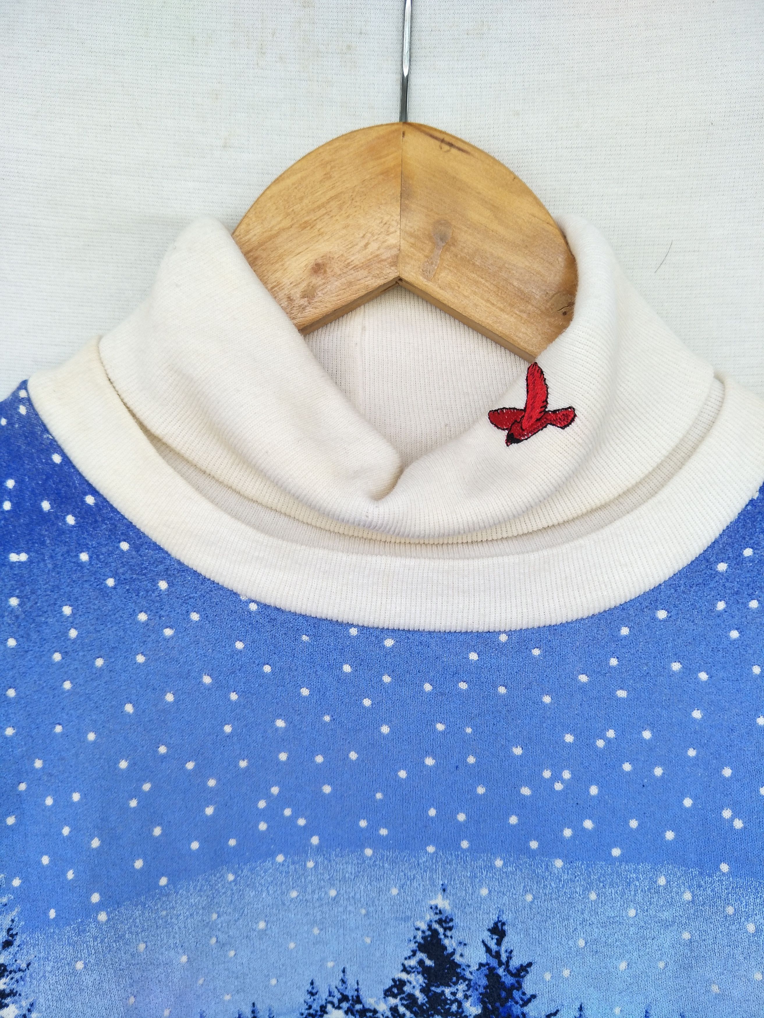 Vintage Pullover Jumper Sweatshirt Art Alaska Overprint Tops