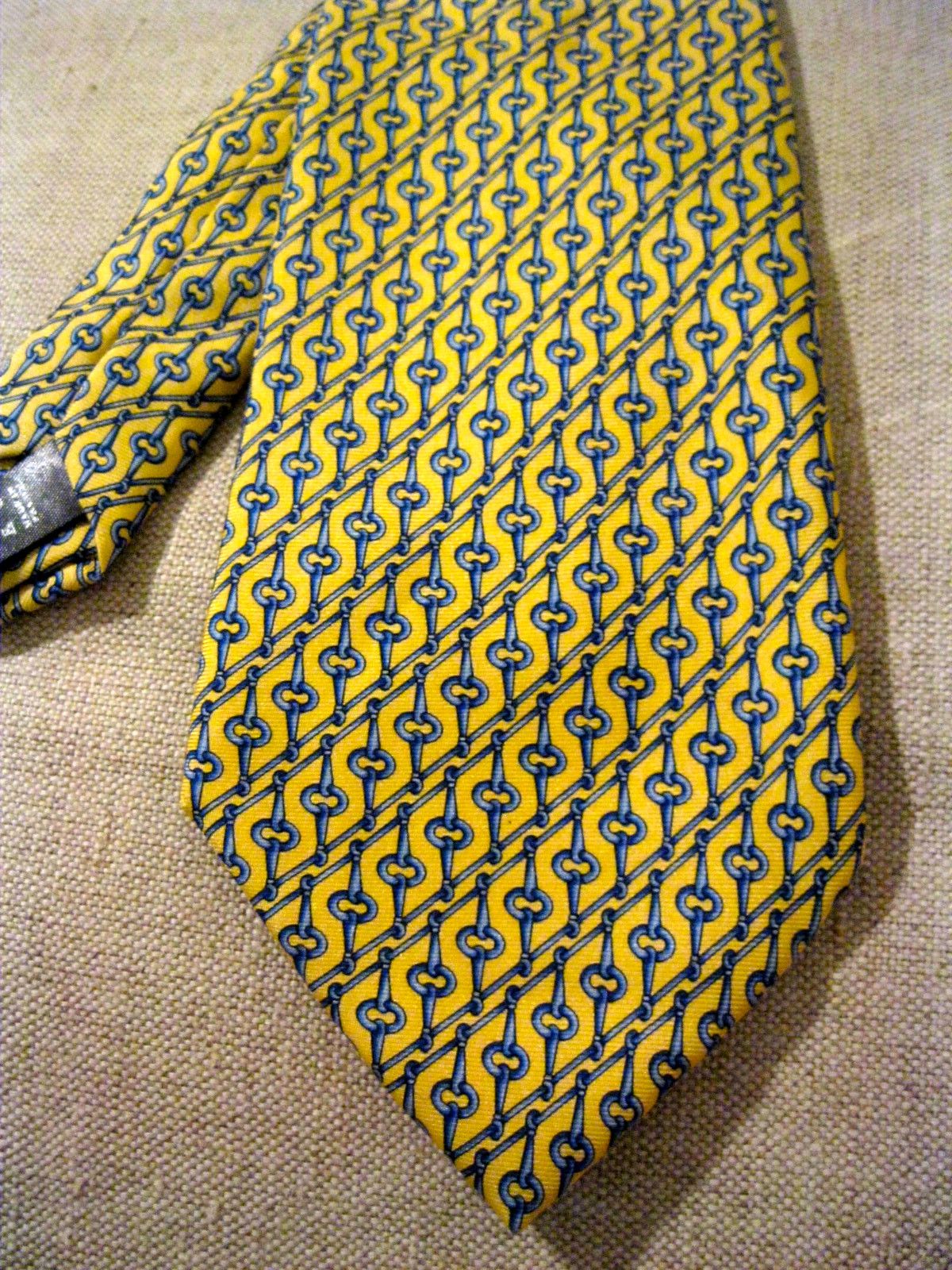 Burberry Neck Ties ONE SIZE Yellow store