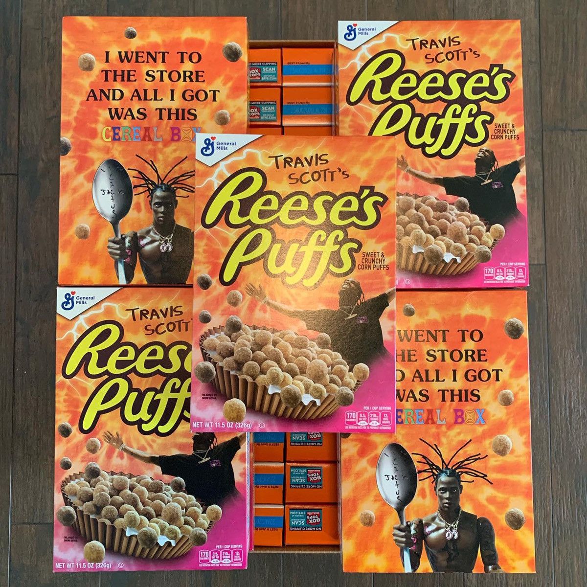 Travis Scott Travis Scott Reese’s Puffs Cereal Box Regular Size | Grailed