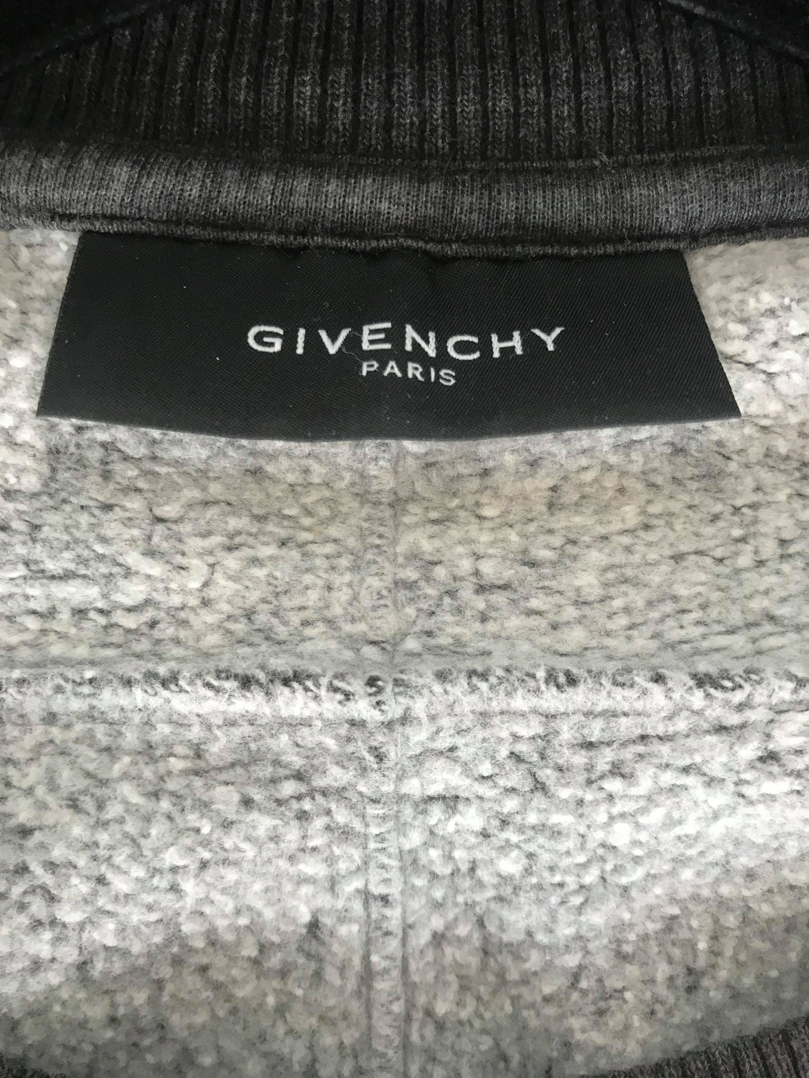 Givenchy Givenchy Grey Doberman Sweatshirt Size US L / EU 52-54 / 3 - 3 Thumbnail