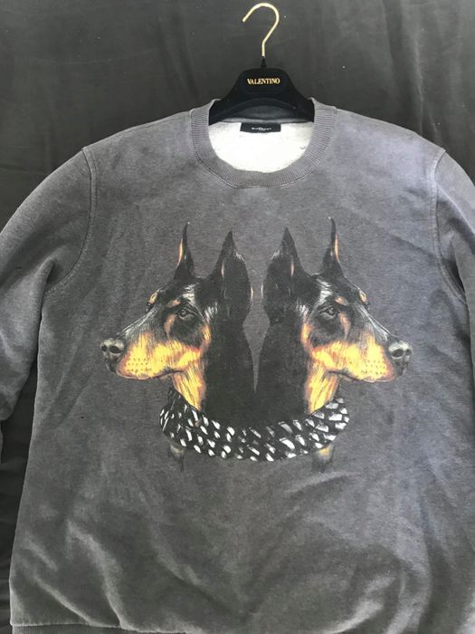 Givenchy Givenchy Grey Doberman Sweatshirt Grailed