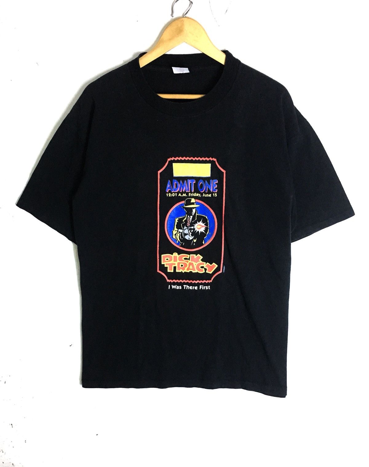 Rare Design Vintage Movie Dick Tracy T-shirt 1990s