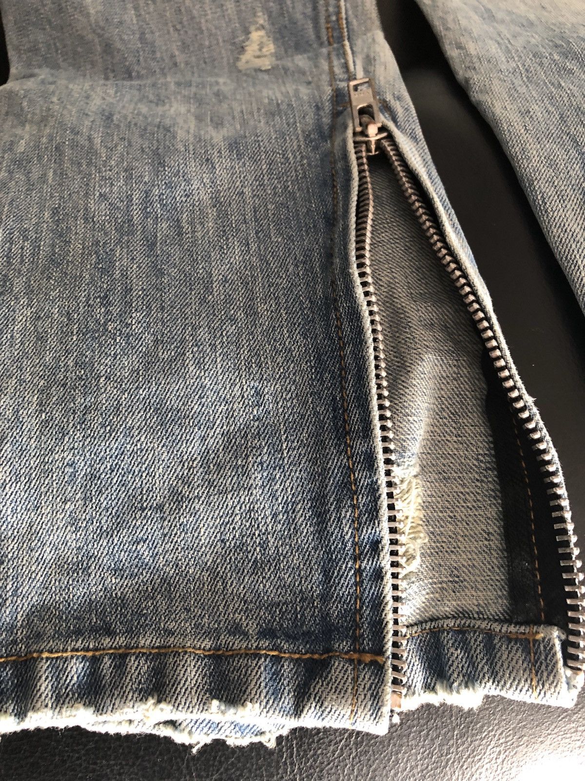 Burj Surtr Burj Surtr Ripped Zipper Jeans Size US 34 / EU 50 - 4 Thumbnail