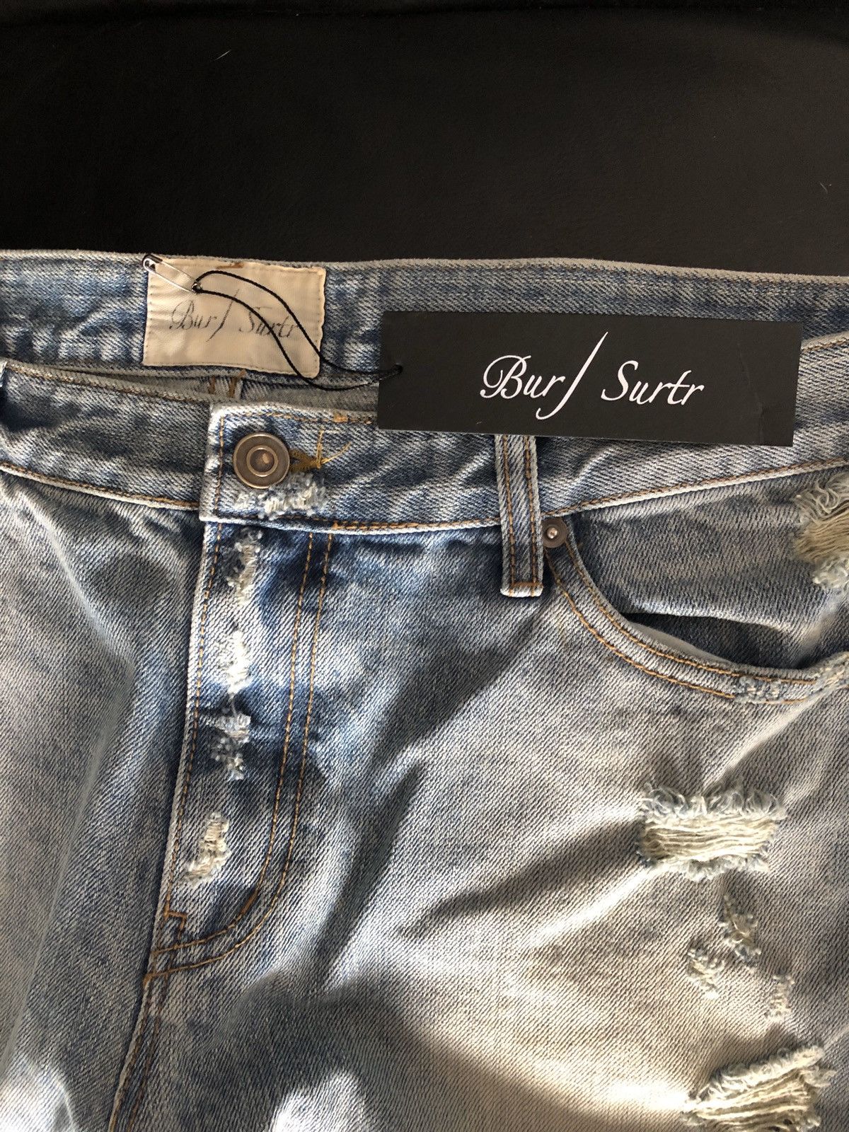Burj Surtr Burj Surtr Ripped Zipper Jeans Size US 34 / EU 50 - 1 Thumbnail
