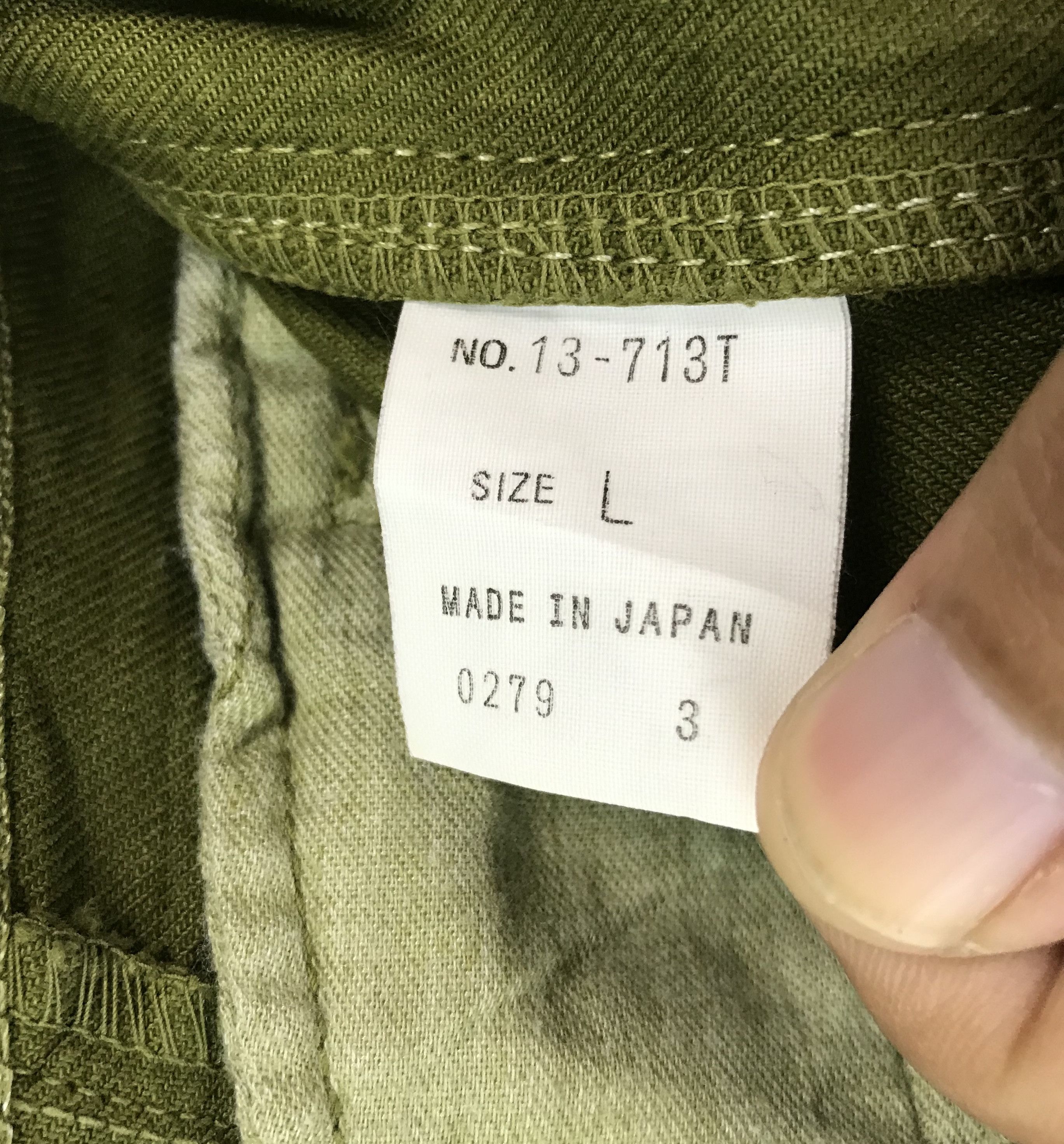 Hysteric Glamour Japanese Brand DMG Buckle Back Olive Green Army Trouser Size US 31 - 15 Thumbnail
