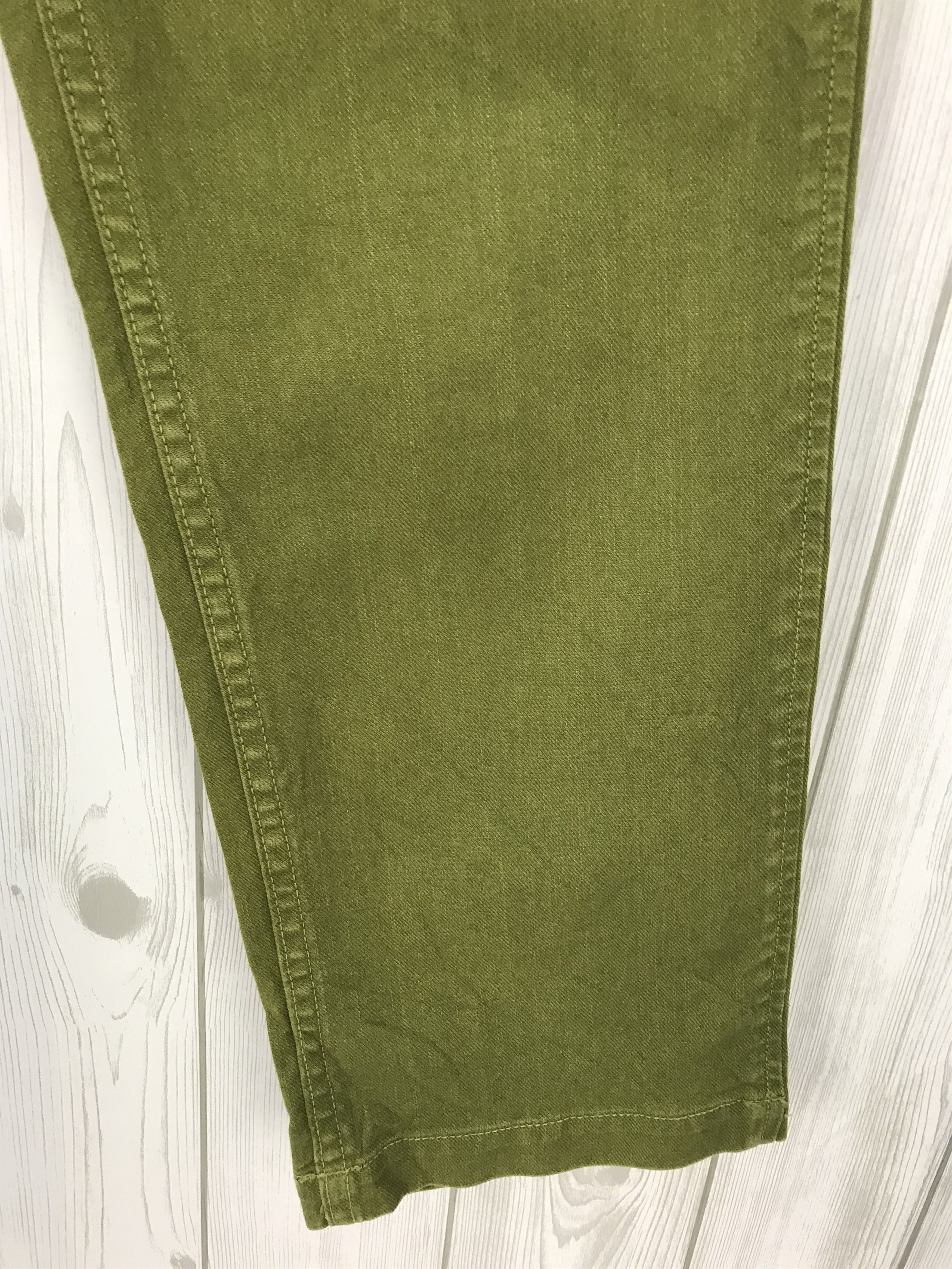 Hysteric Glamour Japanese Brand DMG Buckle Back Olive Green Army Trouser Size US 31 - 7 Thumbnail