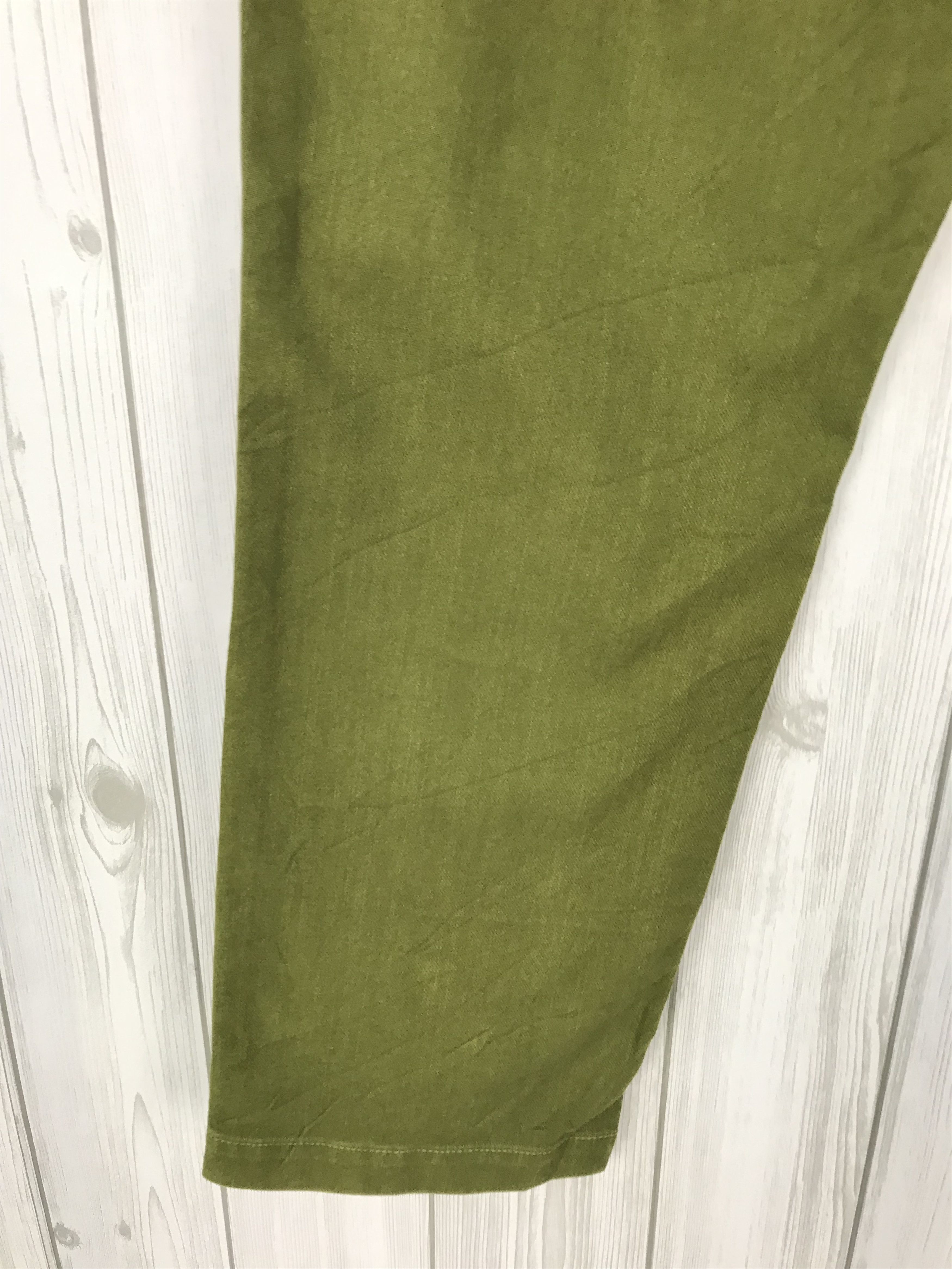 Hysteric Glamour Japanese Brand DMG Buckle Back Olive Green Army Trouser Size US 31 - 10 Thumbnail