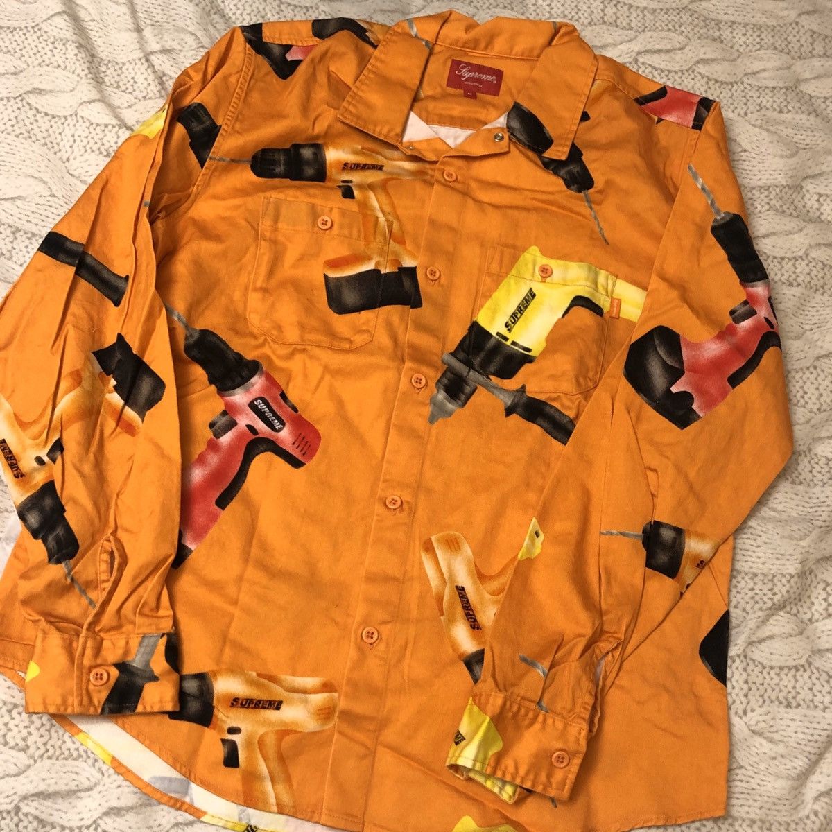 enjoy no sales tax Supreme Drills Work Shirt Orange | www.fcbsudan.com