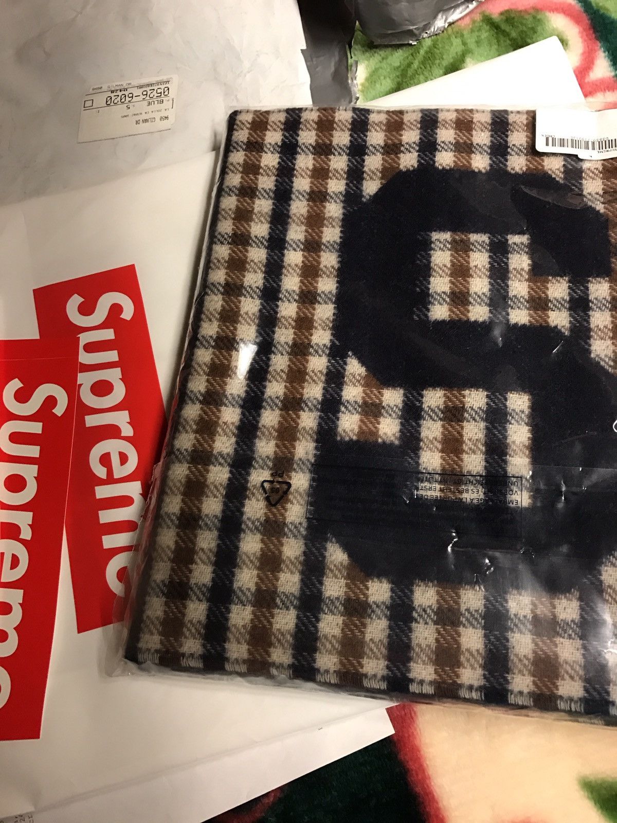 Supreme Supreme Aquascutum Club Check Cashmere Scarf Grailed