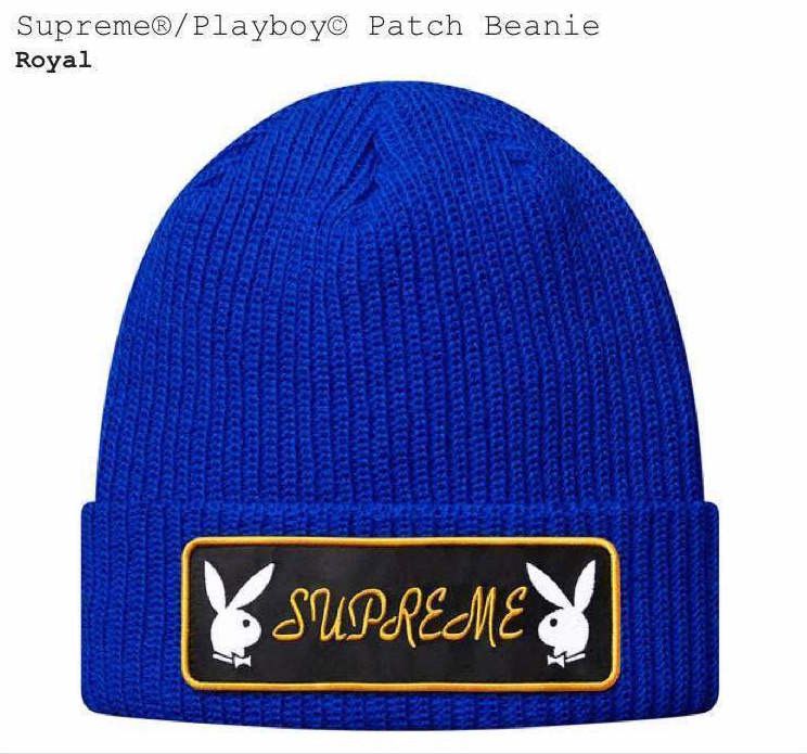 Supreme Supreme x Playboy Patch Beanie Royal Grailed