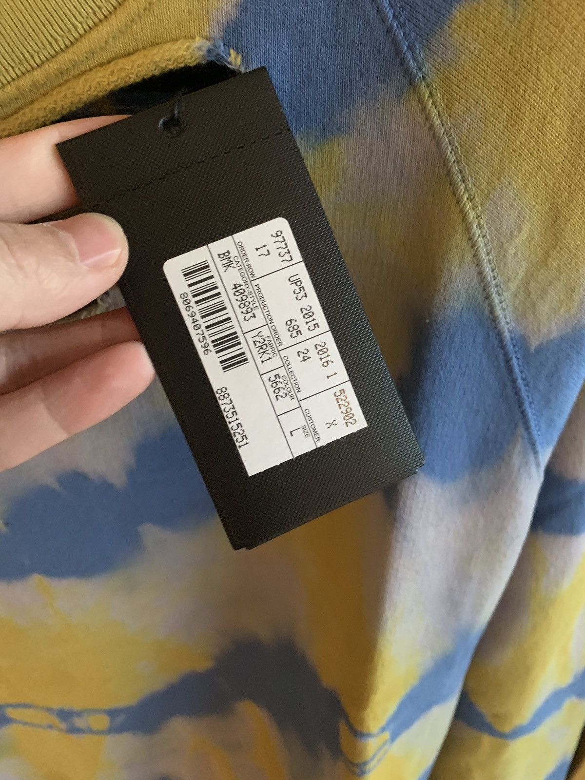 Saint Laurent Paris Saint Laurent Paris 15SS Tie dye Distressed sweatshirt Size US L / EU 52-54 / 3 - 3 Thumbnail