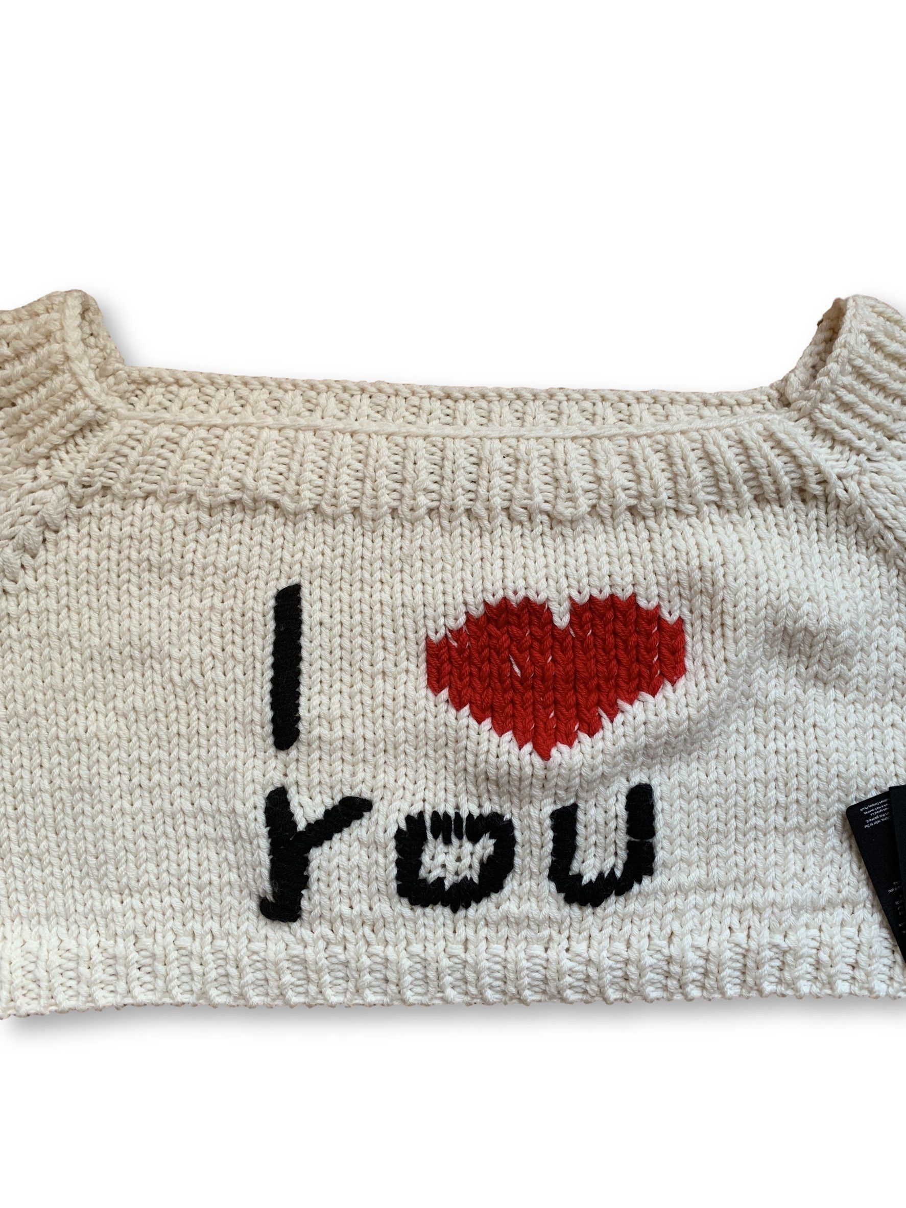 Raf Simons RAF SIMONS I <3 YOU SWEATER - SMALL Size US S / EU 44-46 / 1 - 2 Thumbnail