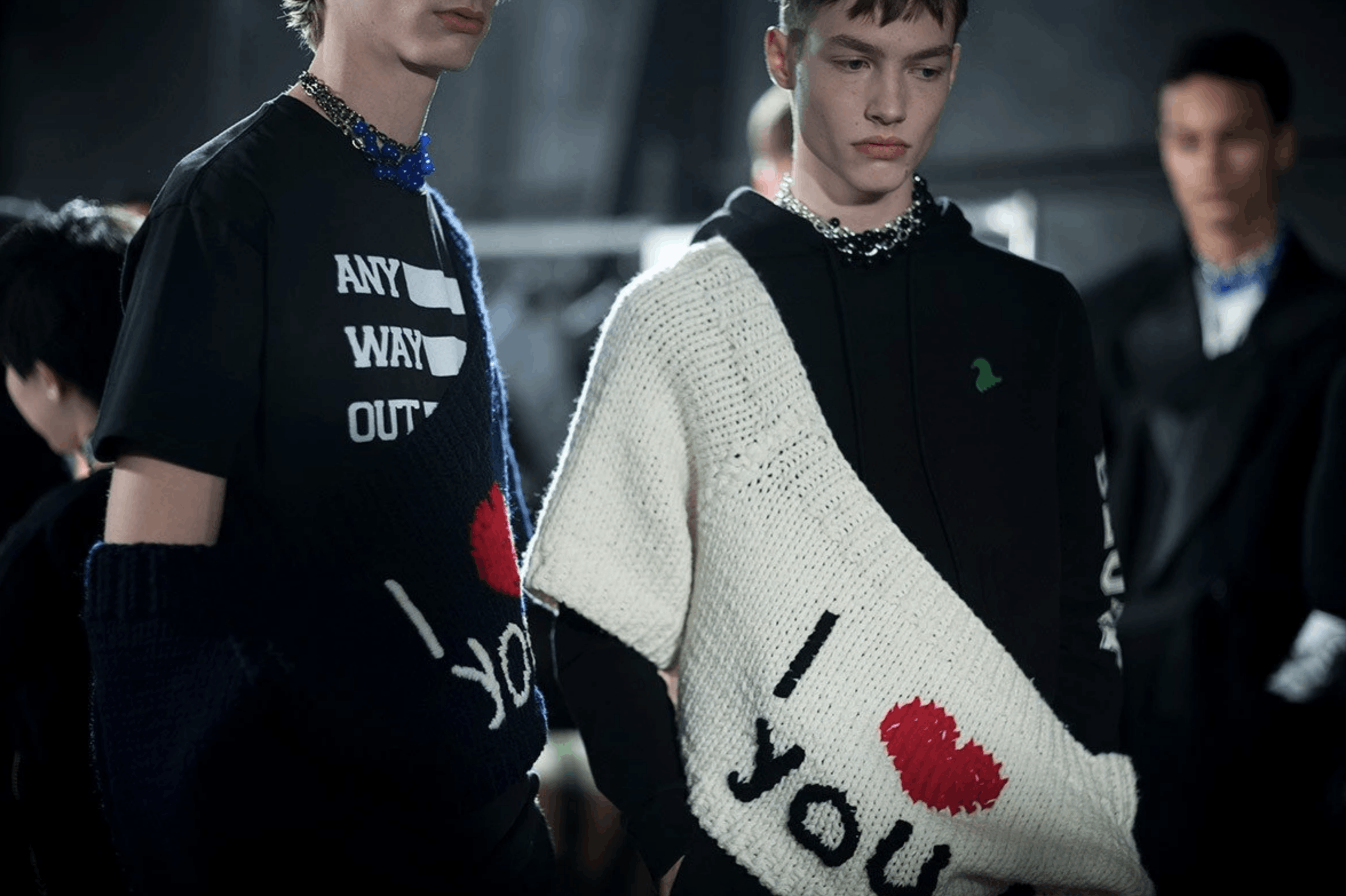 Raf Simons RAF SIMONS I <3 YOU SWEATER - SMALL Size US S / EU 44-46 / 1 - 4 Thumbnail