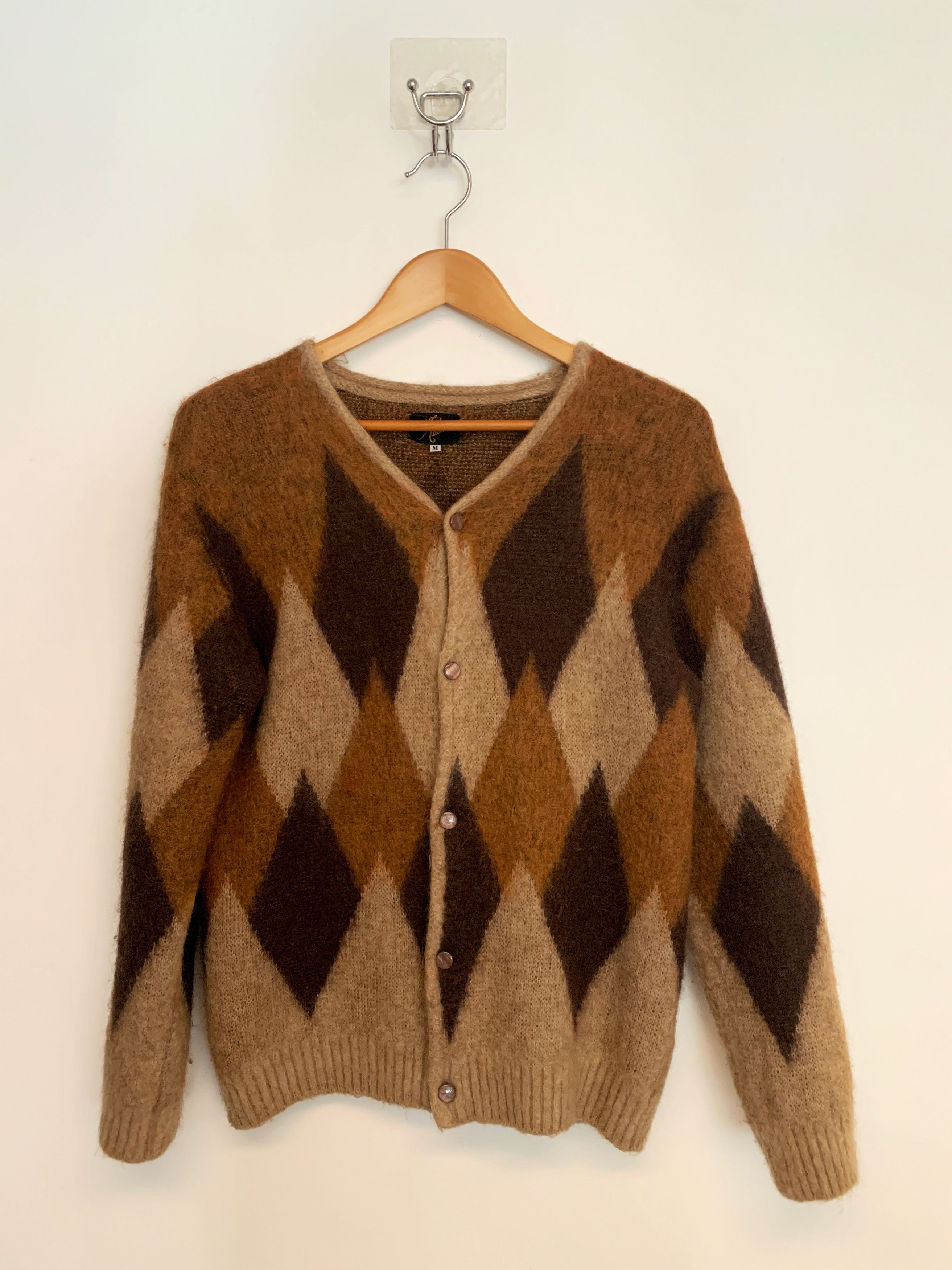 Needles Argyle Mohair Cardigan | Grailed