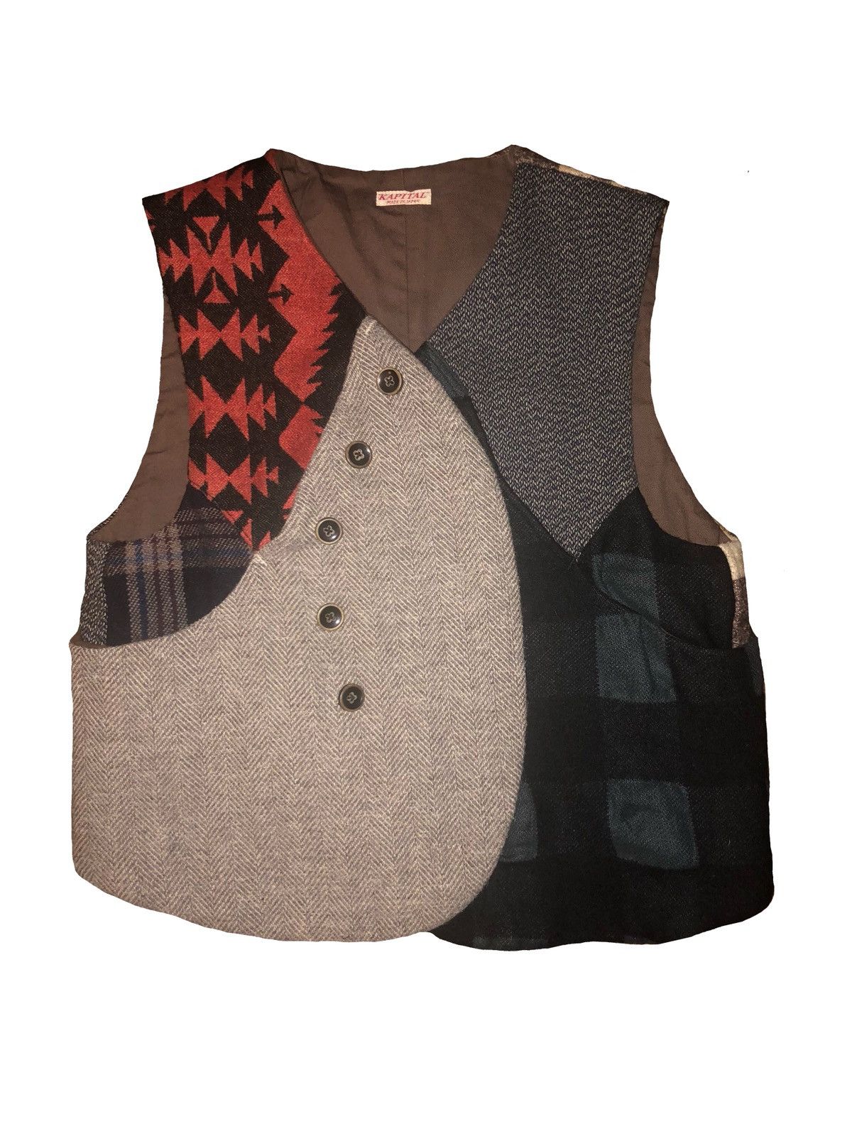 Kapital Kapital Tribal Patchwork Vest Size US S / EU 44-46 / 1 - 1 Thumbnail