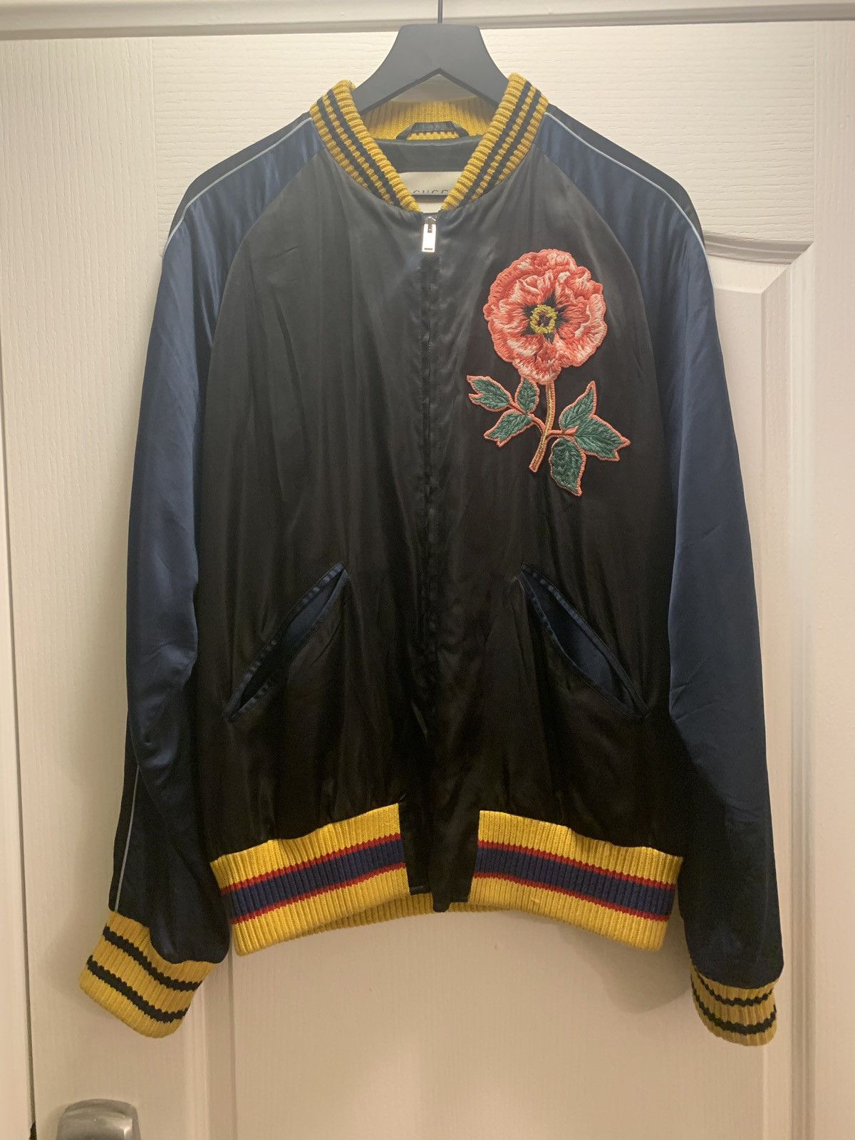 Gucci Blind for Love Snake Satin Jacket Grailed