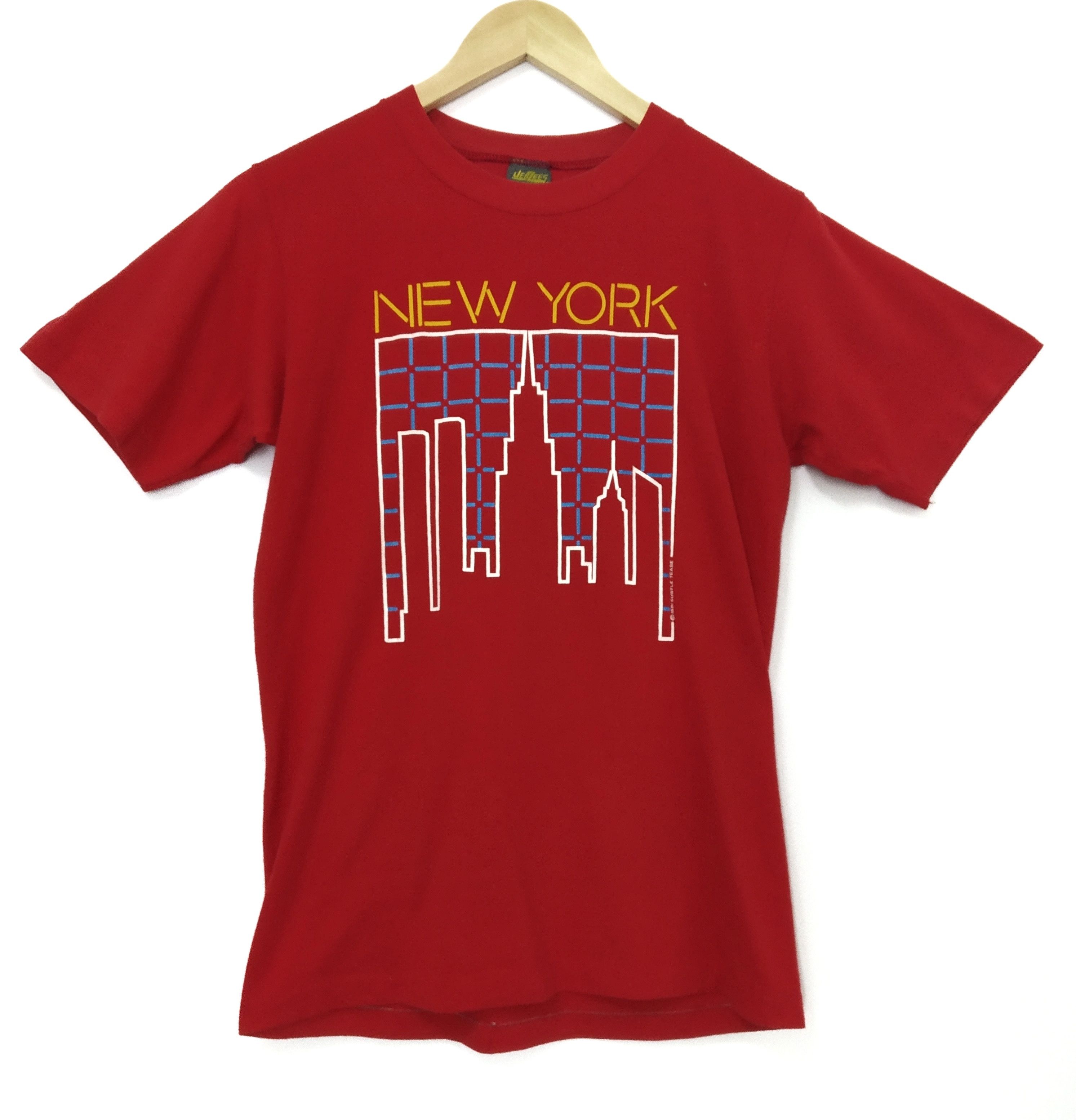 Jerzees × Vintage Vintage jerzees New York shirt Size US S / EU 44-46 / 1 - 1 Thumbnail