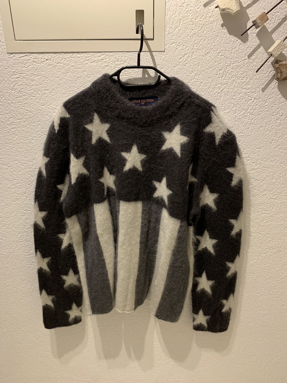 Louis Vuitton USA Flag Mohair Jacquard Crewneck Sweater Size: S