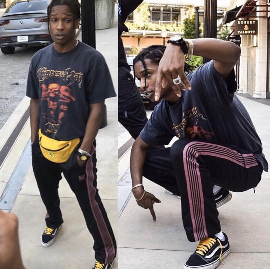 Needles ASAP ROCKY WORN NEEDLES TRACK PANTS | Grailed