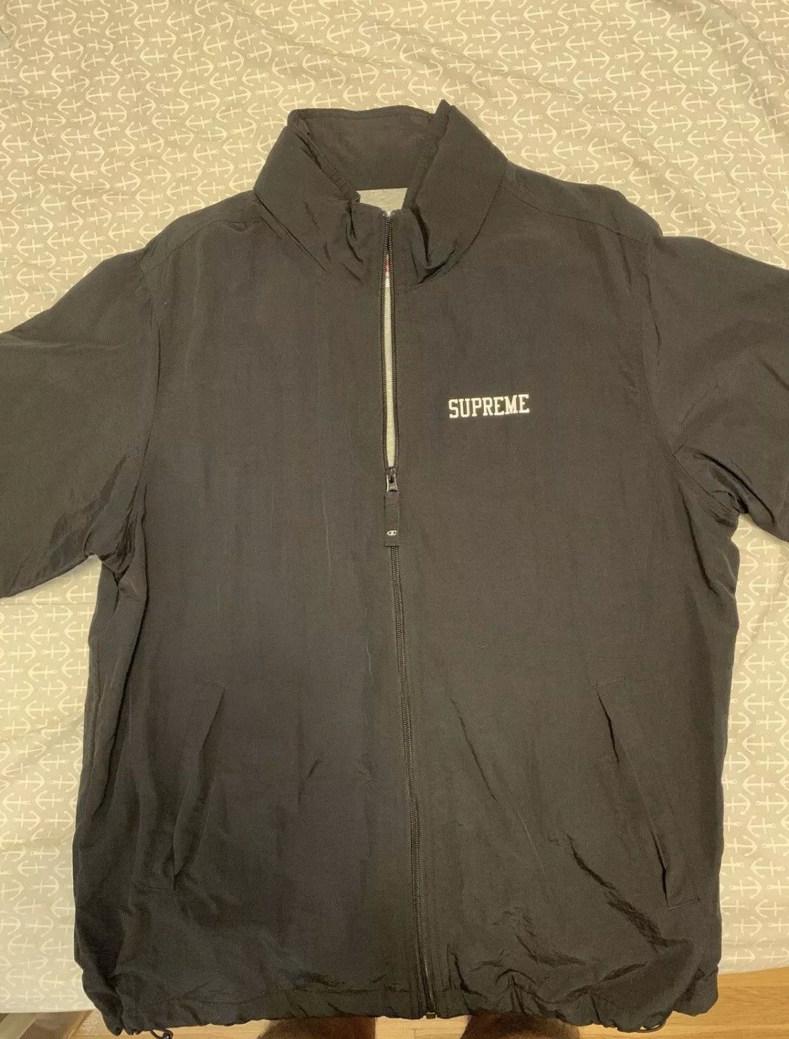 Supreme Supreme x Champion Track Jacket Black | Grailed