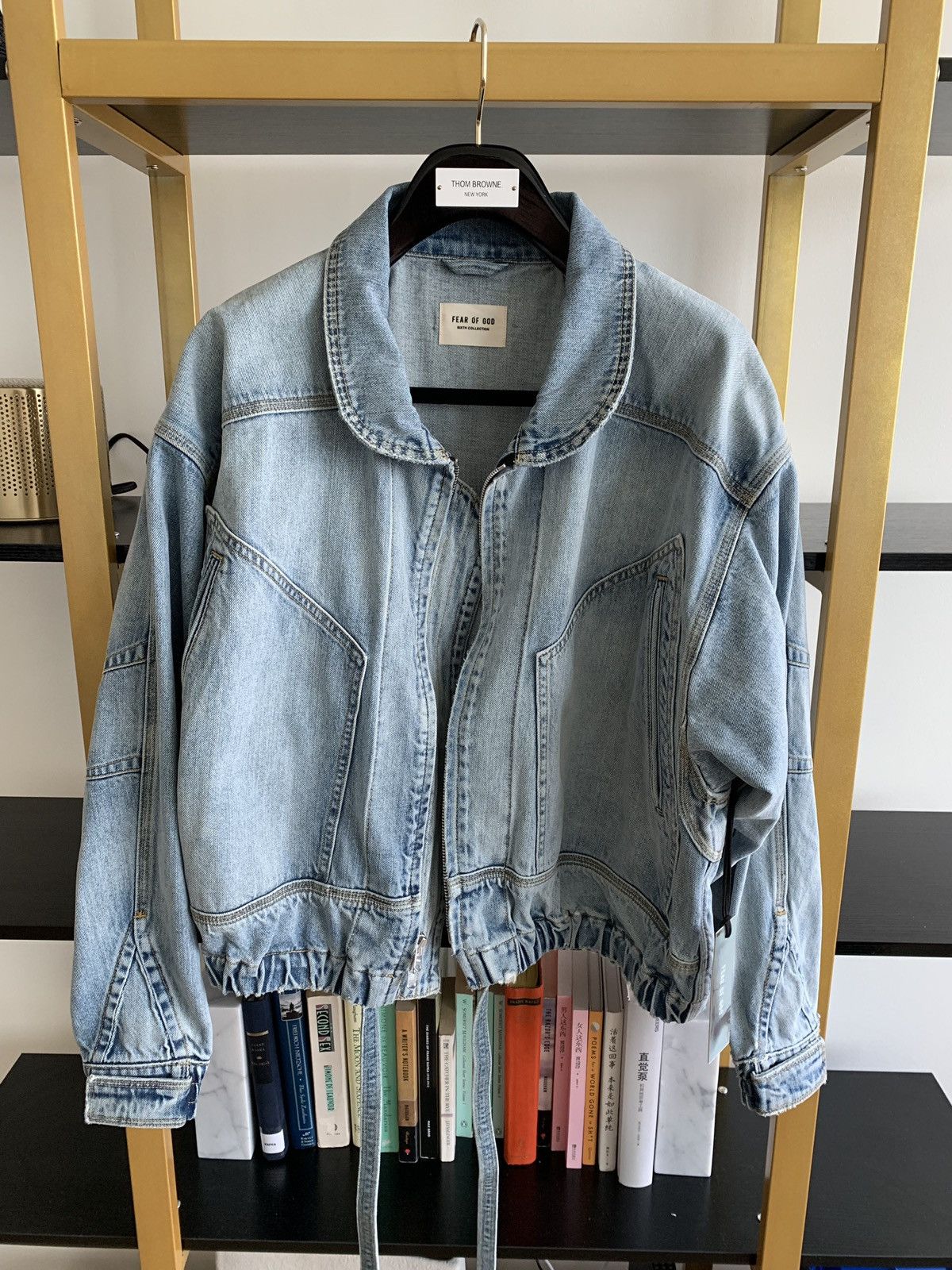 Fear of god on sale denim track jacket