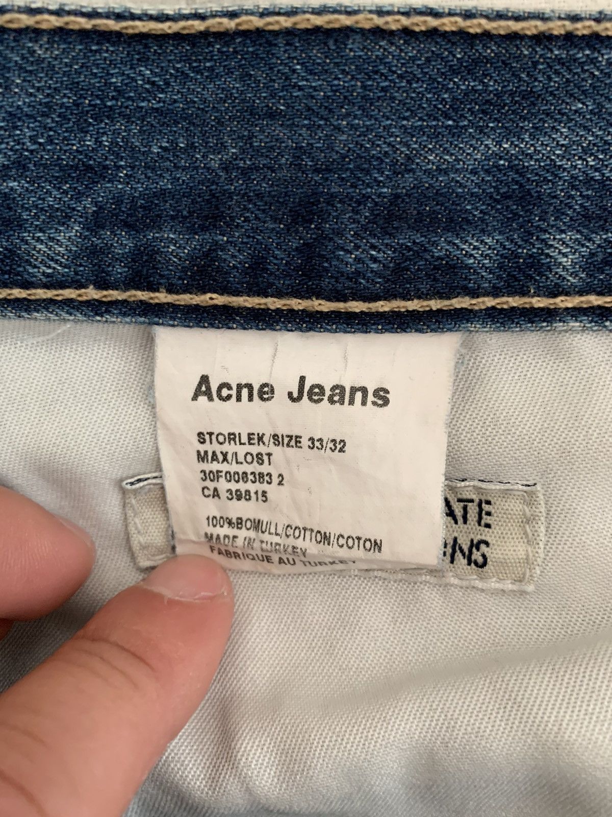Acne Studios BLUE DENIM JEANS 32 Size US 32 / EU 48 - 8 Thumbnail