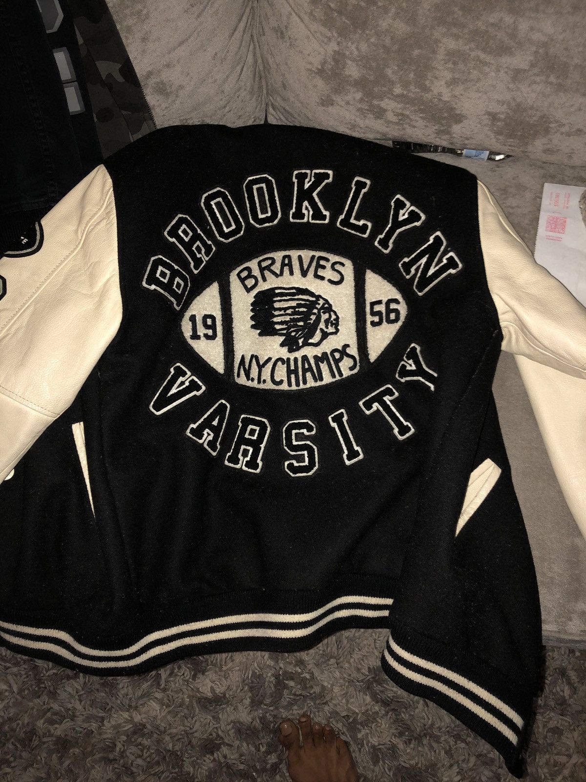 Brooklyn Varsity True Religion Richie Letterman Jacket - Jackets