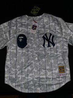 BAPE x Mitchell & Ness Yankees Jersey White – RIF NYC