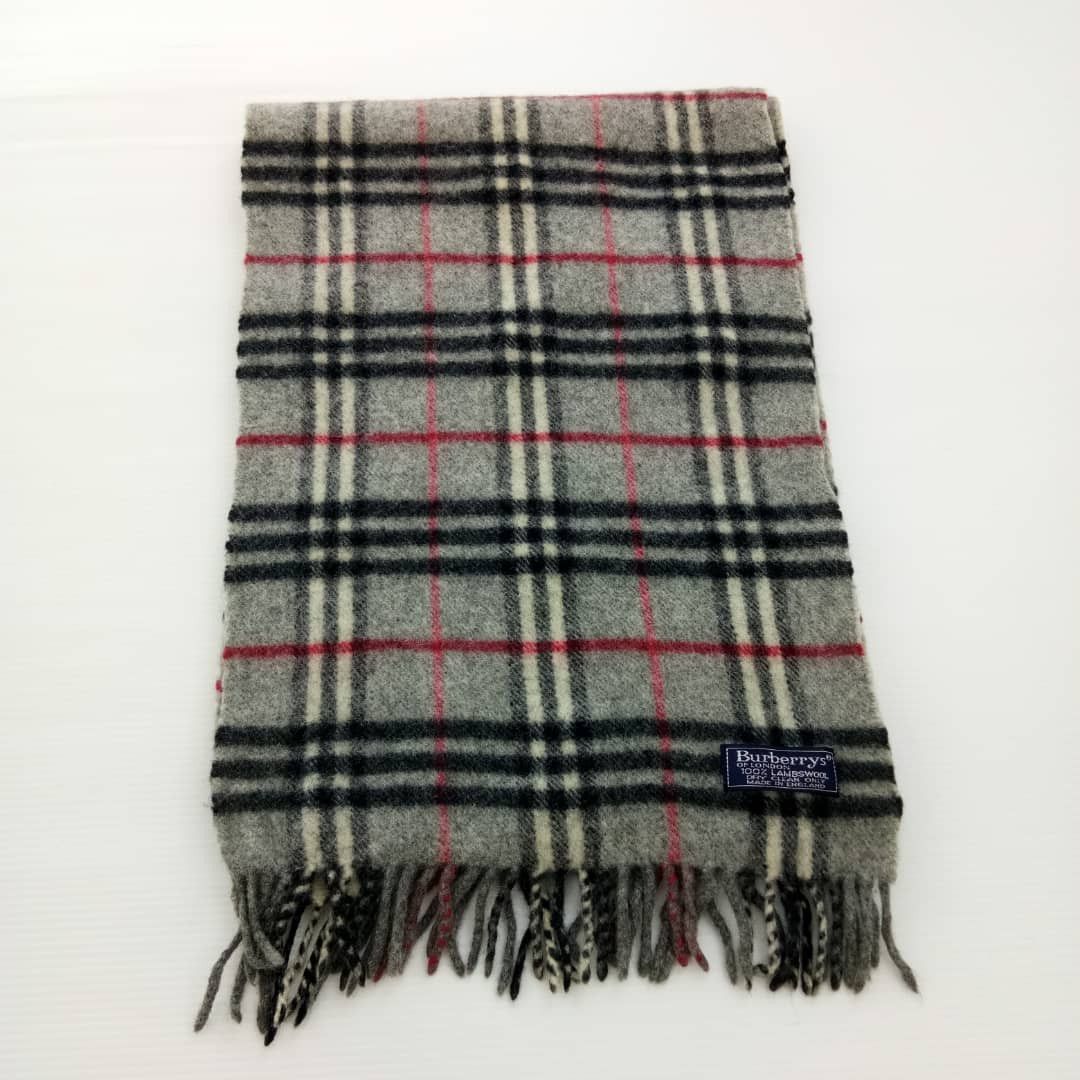 Last Drop! Vintage Burberry Wool Scarf | Muffler