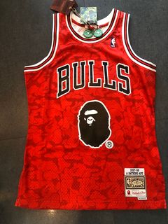 L] A Bathing Ape Bape Vintage 'Bulls' Shooting Shirt Jersey –