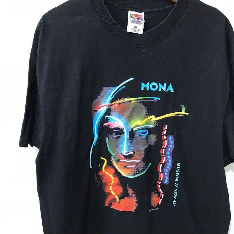 Vintage Vintage 1981 Mona Lisa Shirt SMona Lisa Leonardo da Vinci Size US L / EU 52-54 / 3 - 2 Thumbnail