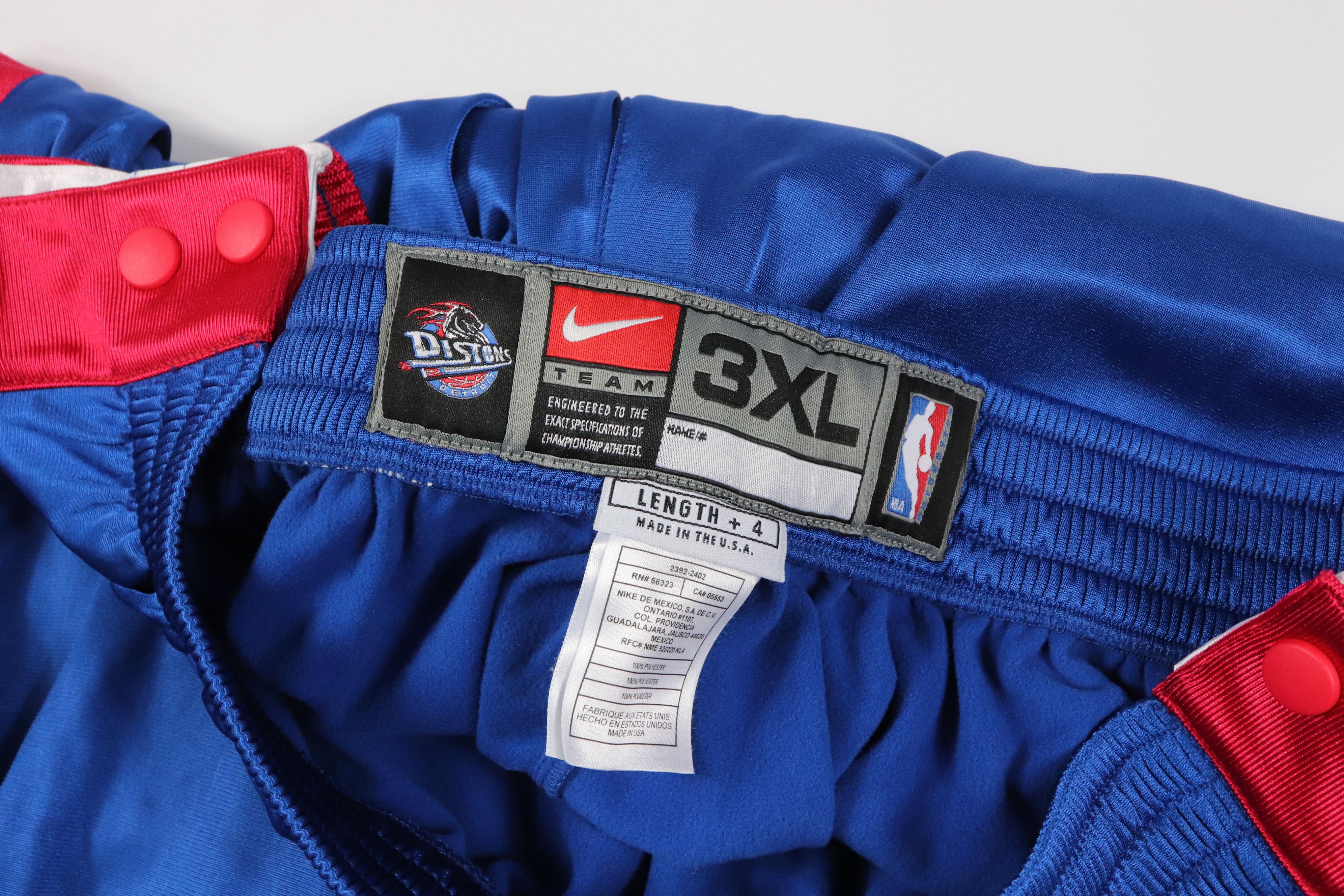 Nike × Vintage Vintage Nike 3XL Detroit Pistons Team Issued Pants Size US 40 / EU 56 - 2 Thumbnail