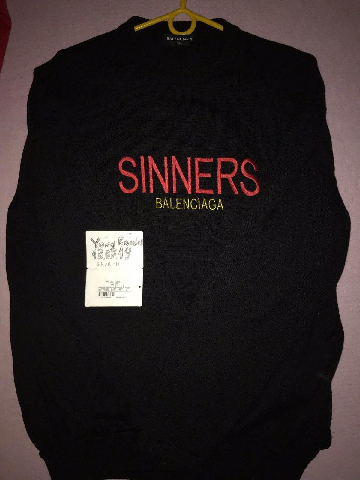 Balenciaga sinners online crewneck