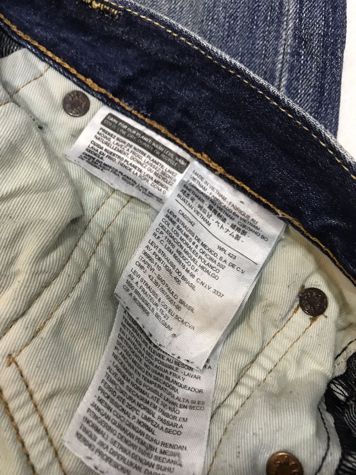 Levi's AUTHENTIC LEVI’S 503 DARK BLUE JEANS DENIM Size US 36 / EU 52 - 8 Thumbnail