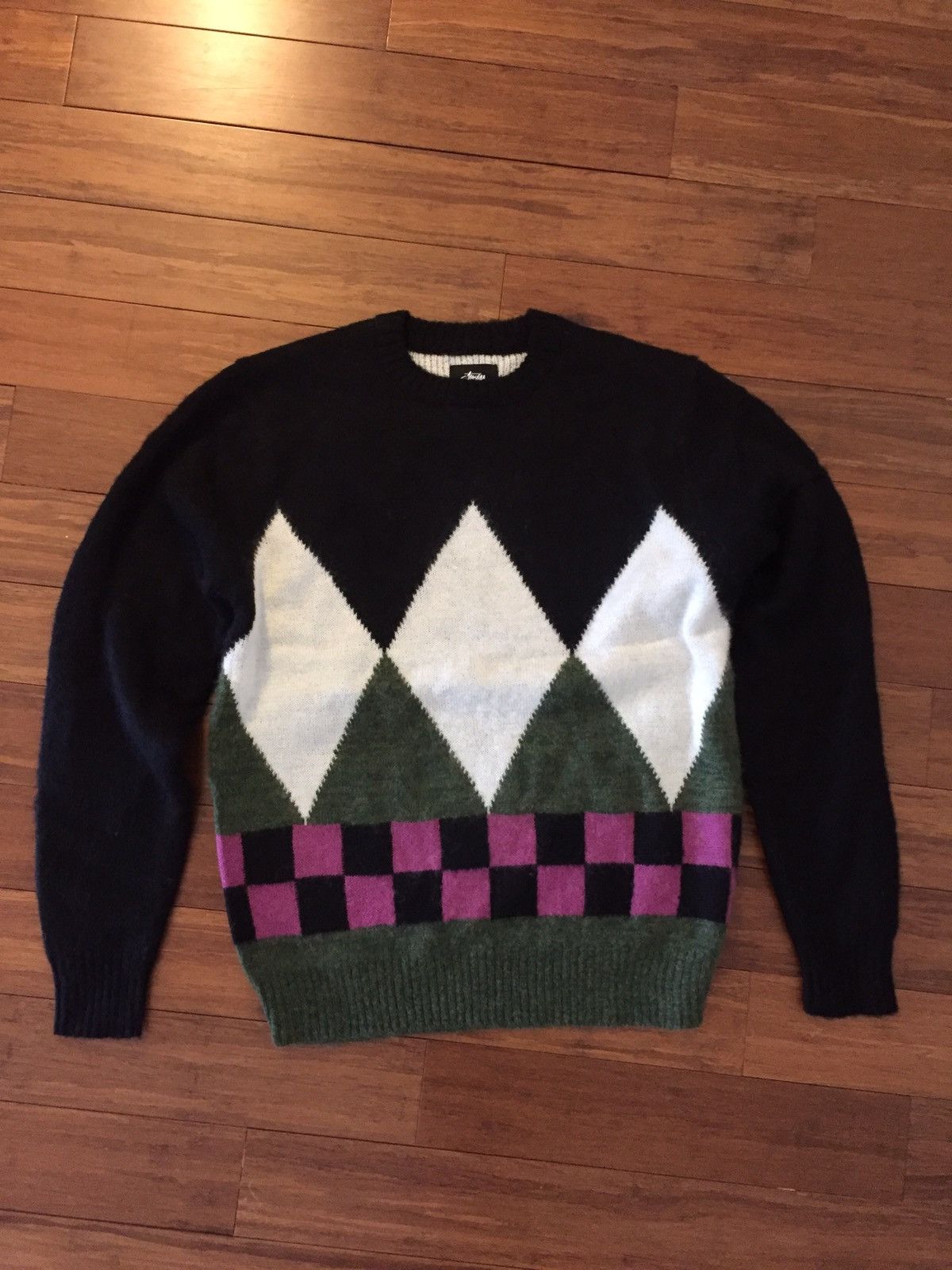 女性が喜ぶ♪ Stussy Diamond Check Mohair Sweater | Grailed トップス
