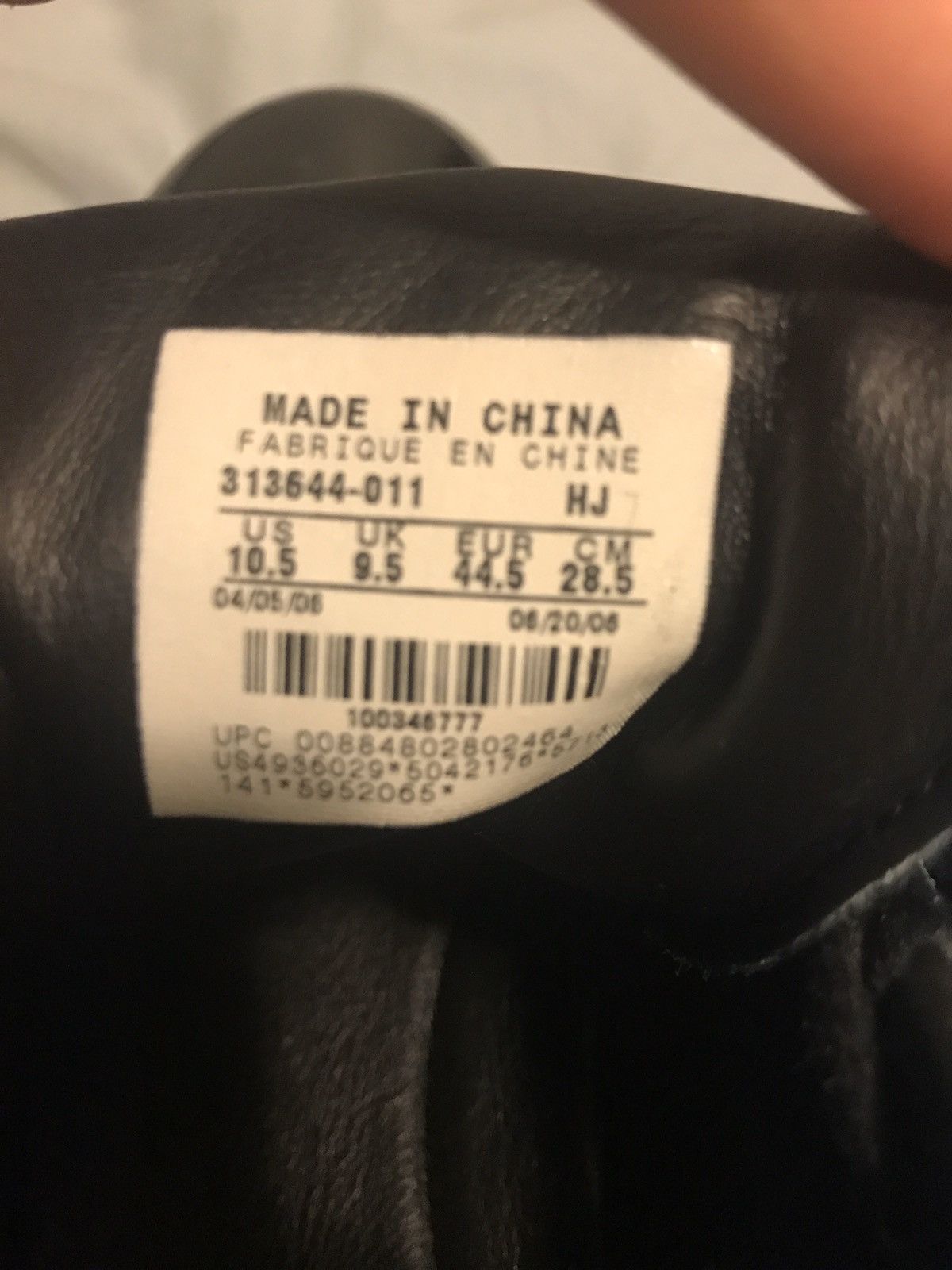 Nike Air Force 1 Supreme Black | White Size US 10.5 / EU 43-44 - 2 Thumbnail