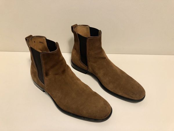 Aquatalia Men s Adrian Weatherproof Suede Chelsea Boots Grailed