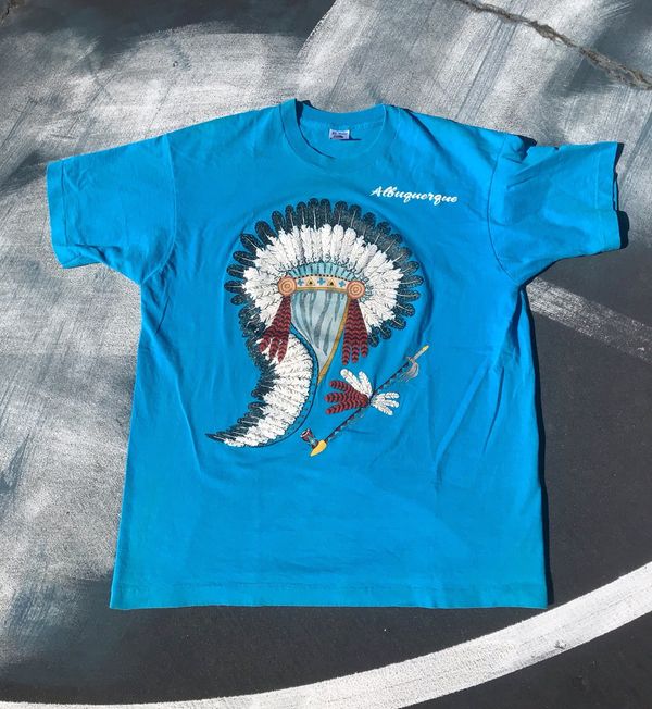 Vintage ALBUQUERQUE NEW MEXICO NATIVE AMERICAN SINGLE STITCH 90s | Grailed