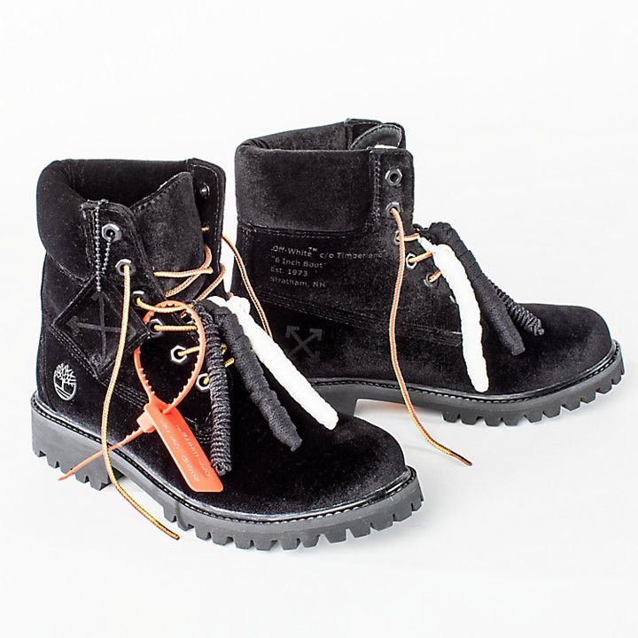 Off white timbs black best sale