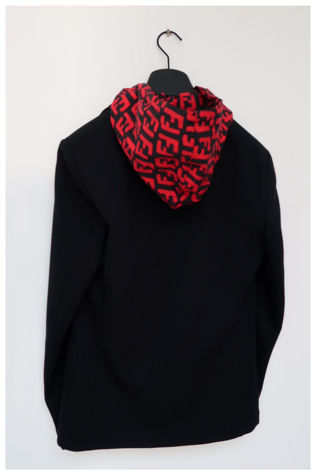 Fendi Fendi hooded blazer. Removable red monogram hood. NWT 46IT Size 38R - 3 Thumbnail