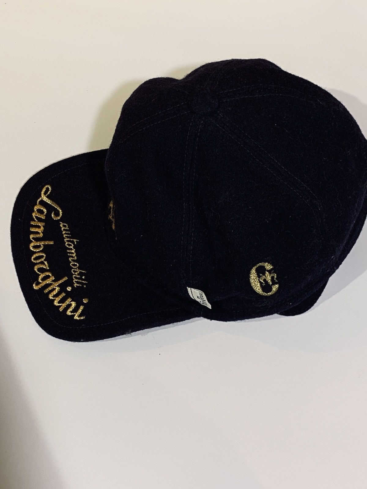 Conte of Florence Vintage  Black Felted Belted hat Conte of Florence × Lamborghini × Vintage lamborghini cap  main image 2
