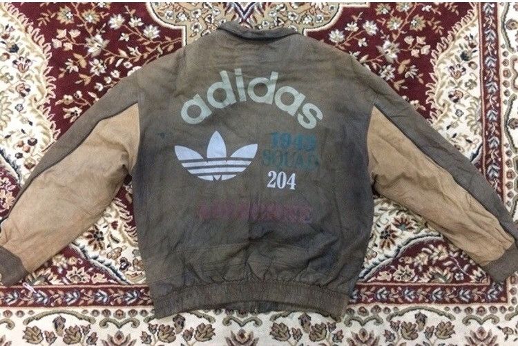 Adidas × Alpha Industries 🔥Vintage🔥 adidas Flight leather jacket 1943 air borne Size US XL / EU 56 / 4 - 1 Thumbnail
