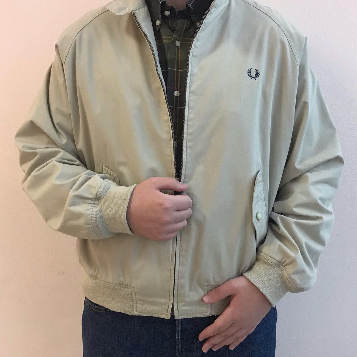 Fred Perry 90's Vintage Mens Fred Perry Harrington Jacket