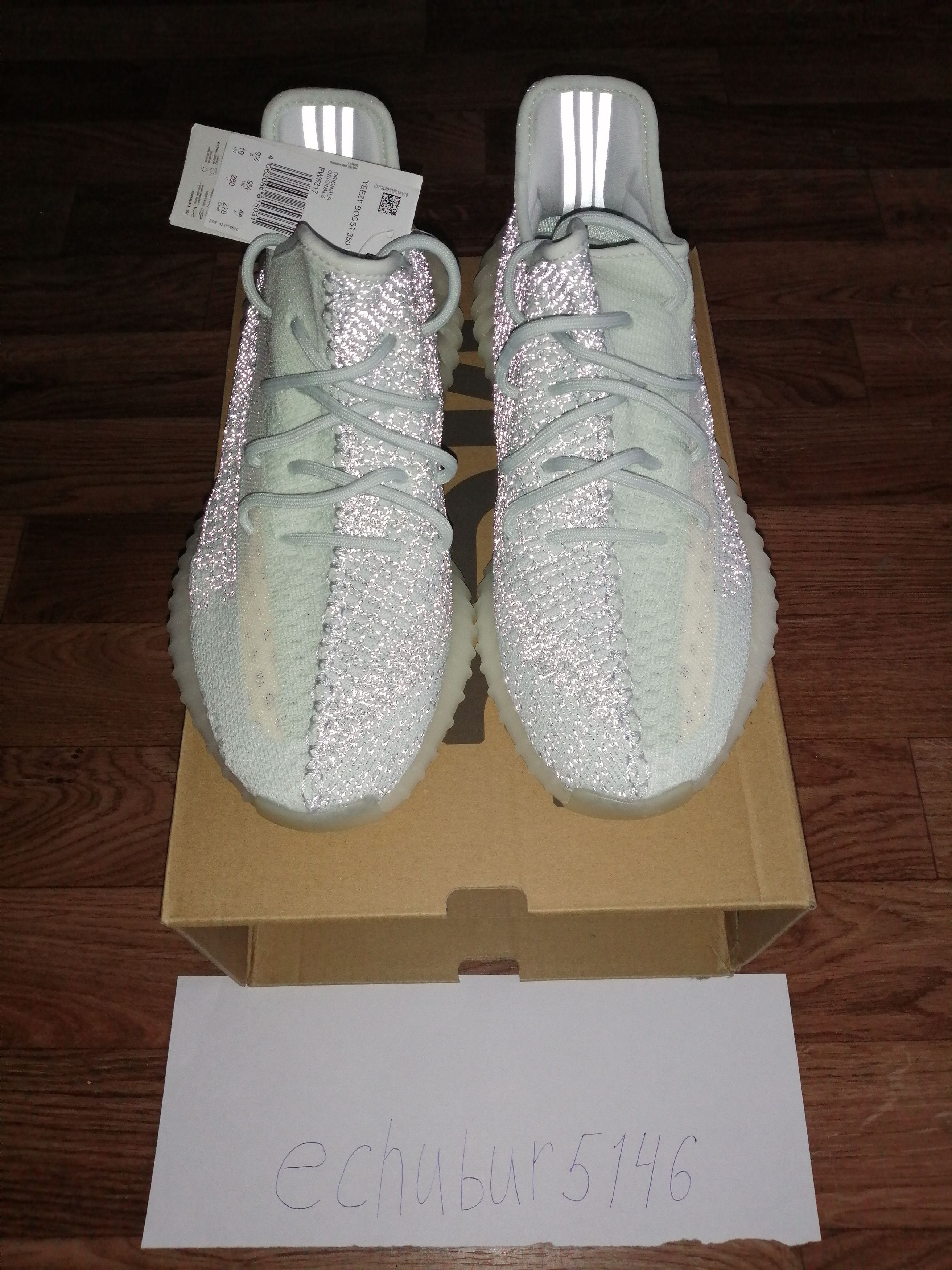 Adidas Kanye West Adidas Yeezy Boost 350v2 Cloud White Reflective ...