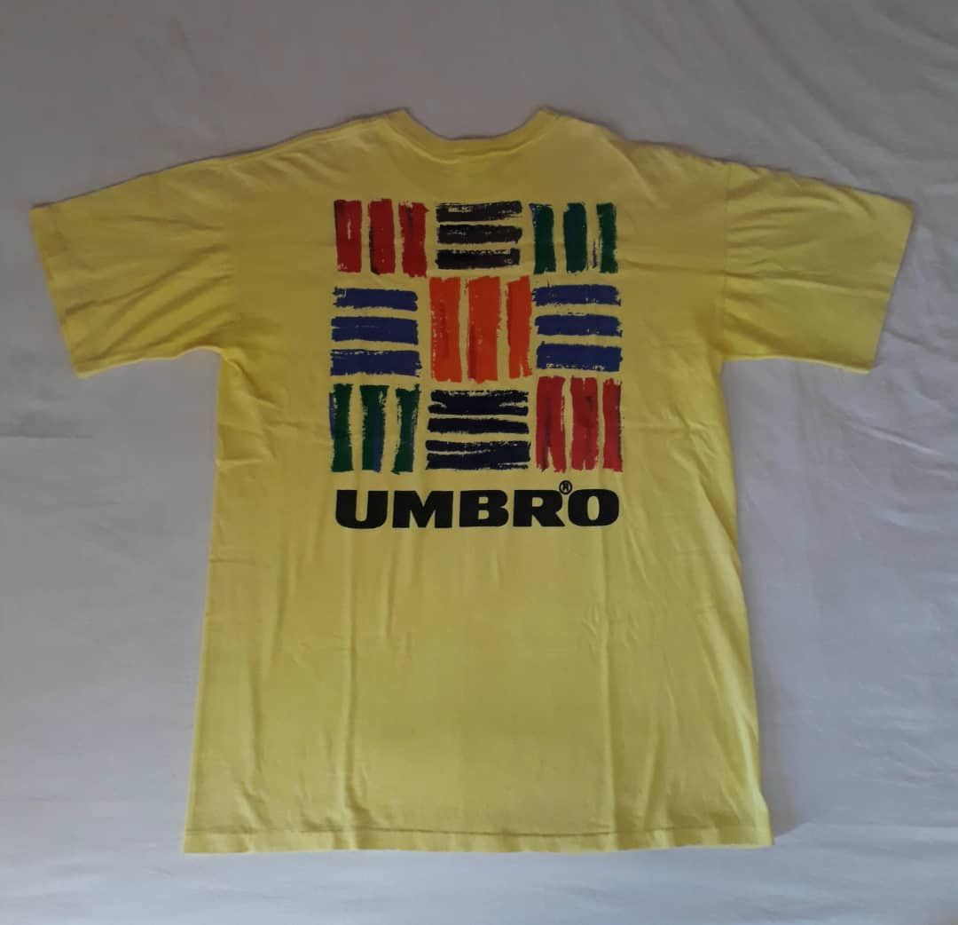 Umbro VINTAGE UMBRO Yellow Tees Made In U.S.A Size US L / EU 52-54 / 3 - 1 Thumbnail