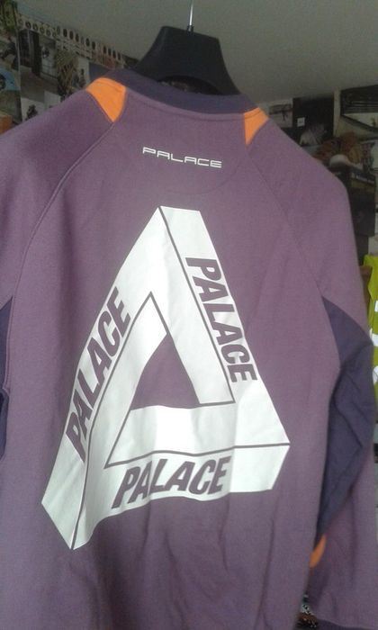 Palace Palace tour de force crew purple | Grailed