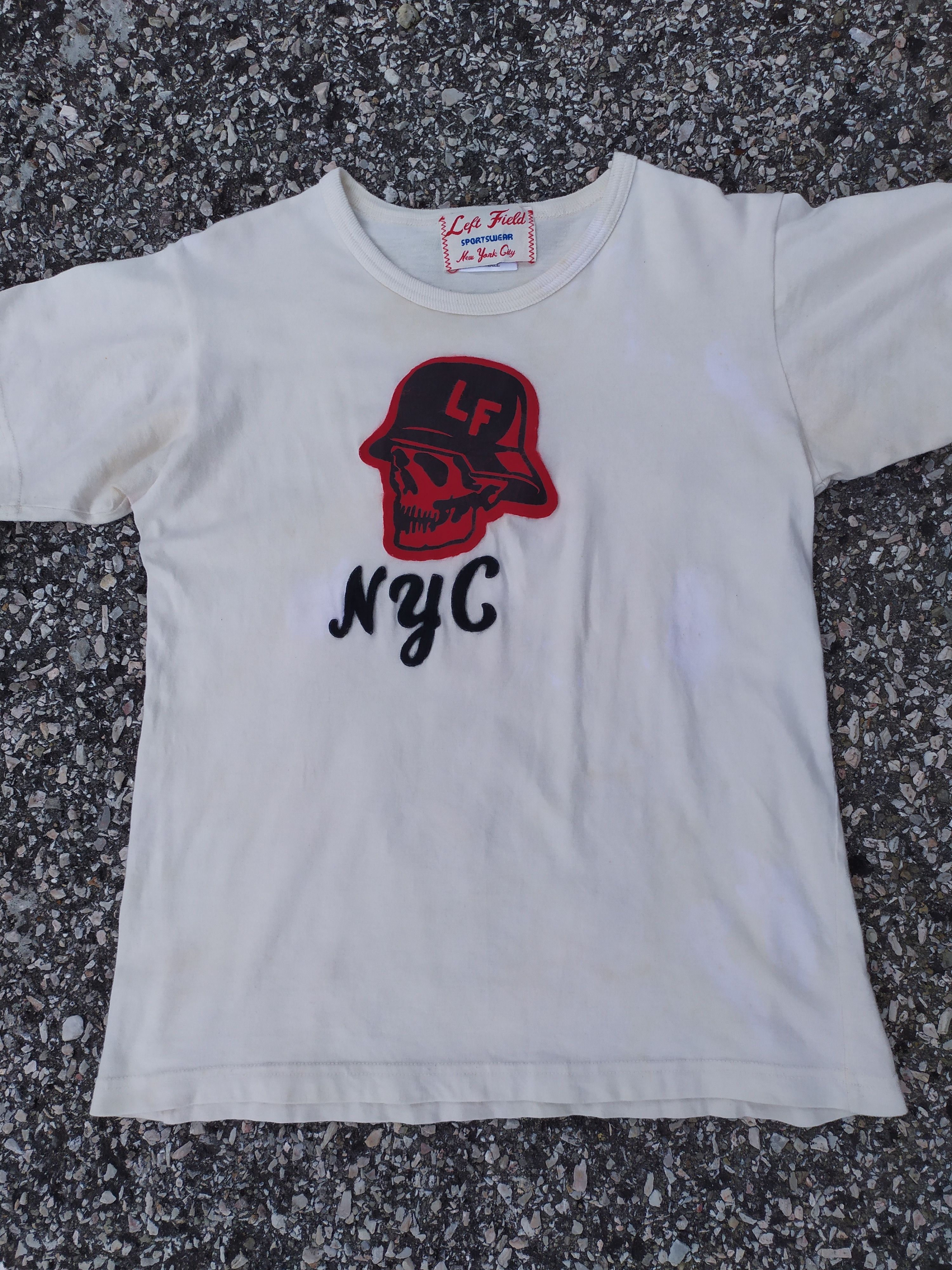 Left Field NyC Red Skull Logo T-Shirt