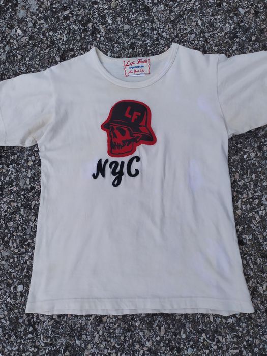 Left Field Nyc Left Field NyC Red Skull Logo T-Shirt | Grailed