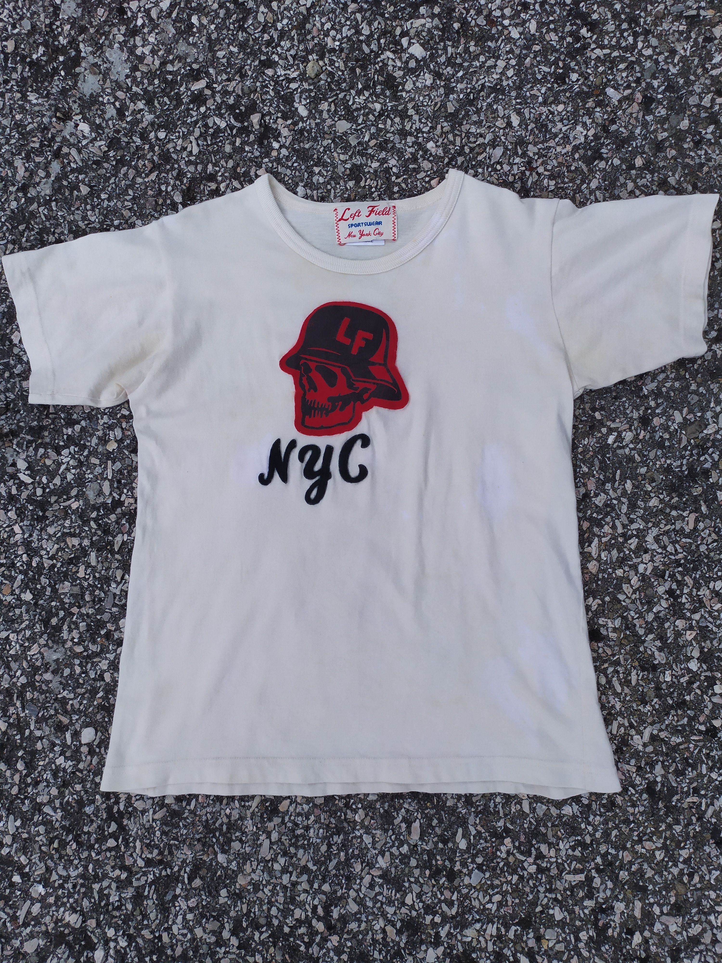 Left Field NyC Red Skull Logo T-Shirt